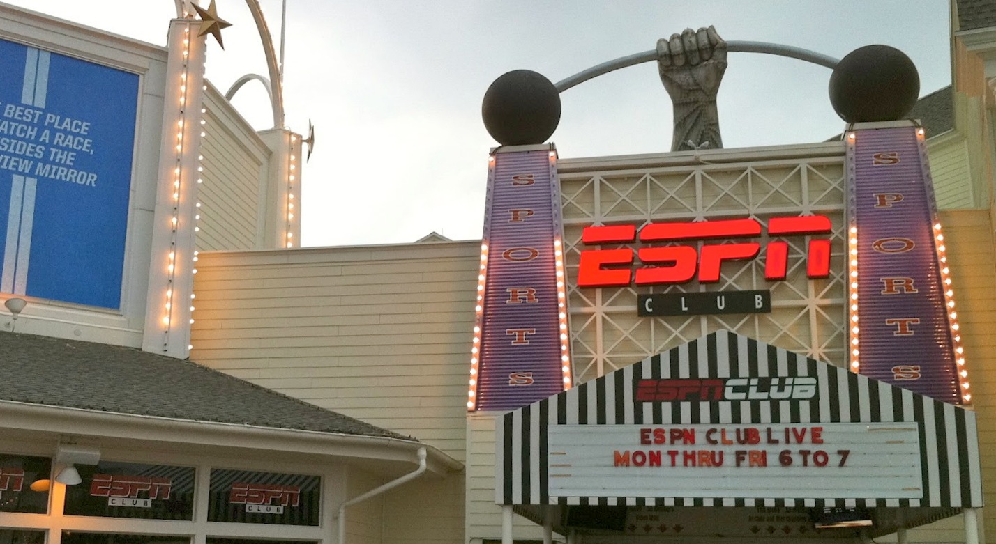 ESPN Club bar esportivo da Disney em Boardwalk