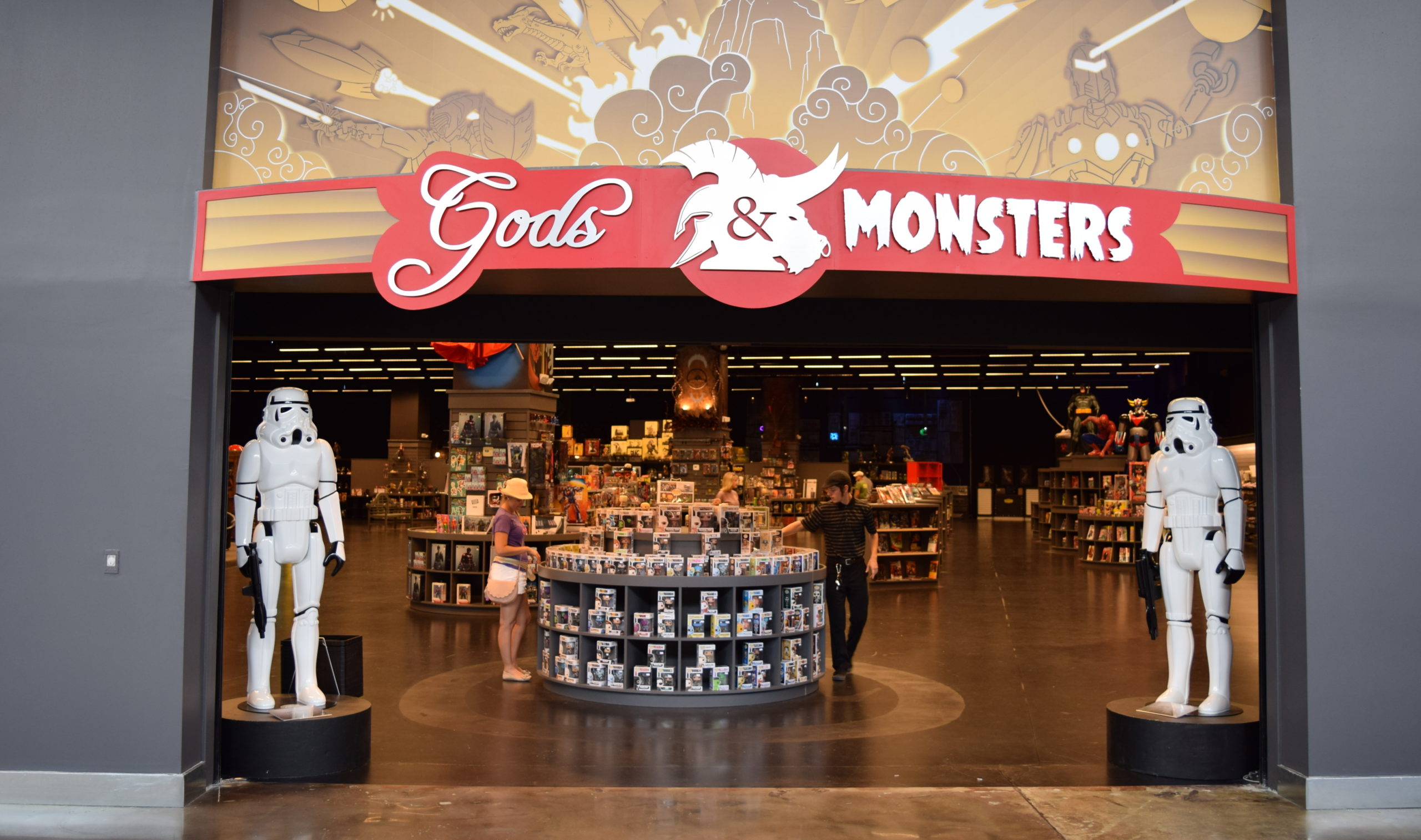 Como é a loja Gods & Monsters