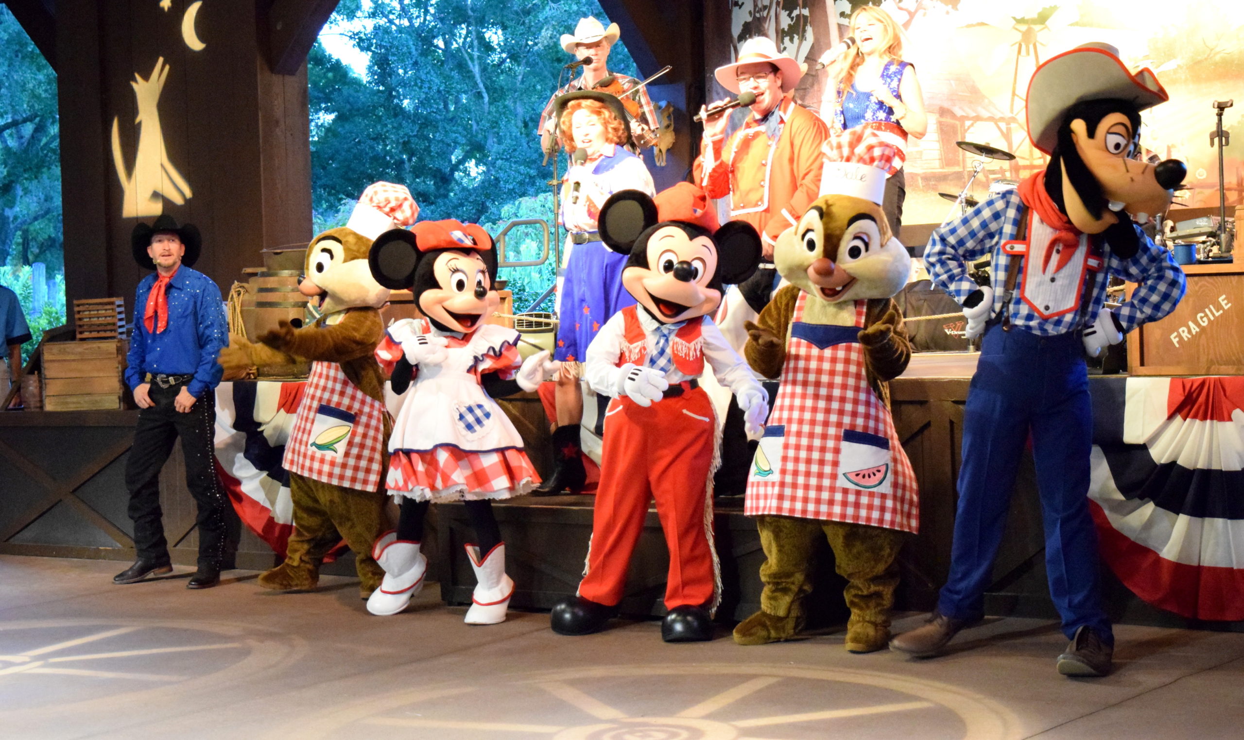 Mickey's Backyard Barbecue - Refeição com Personagens na Disney