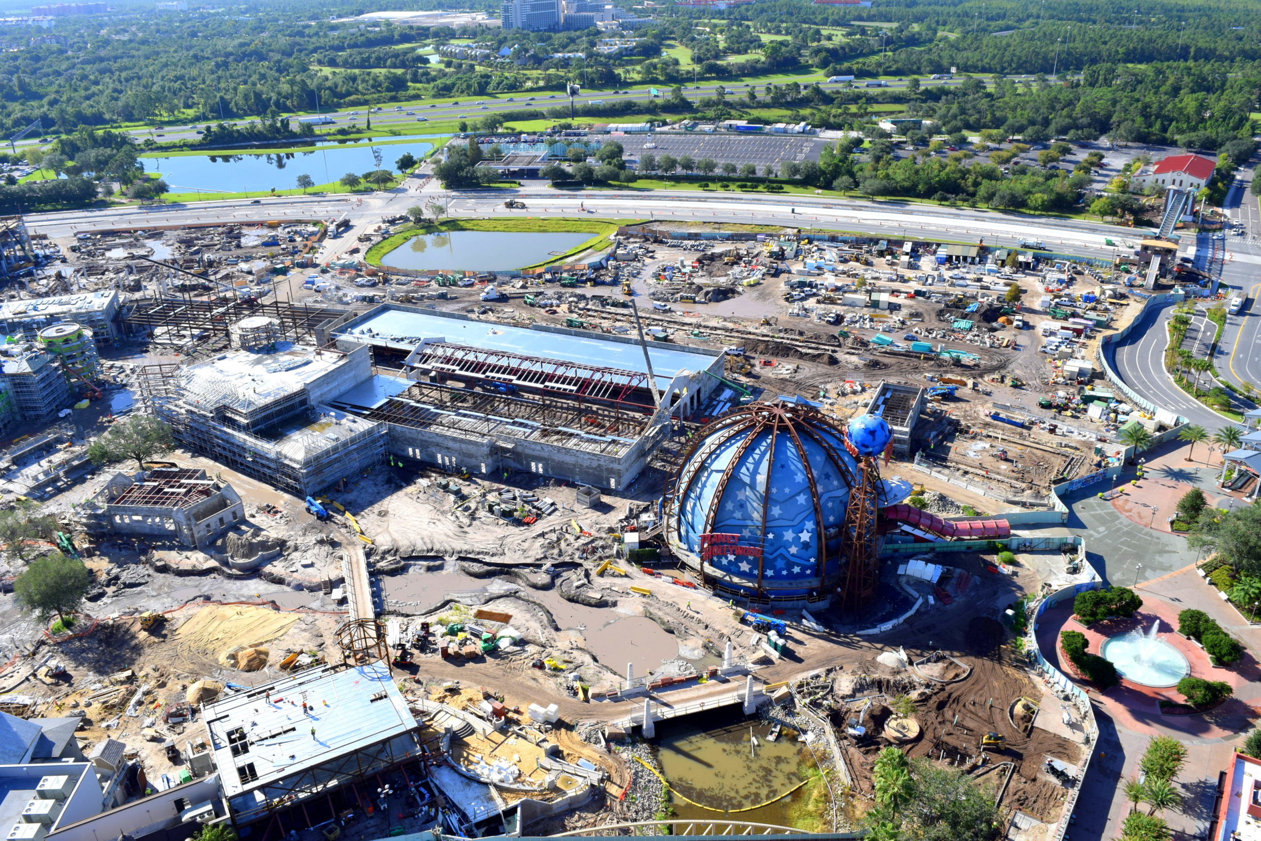 Estacionando em Downtown Disney - Obras Disney Springs