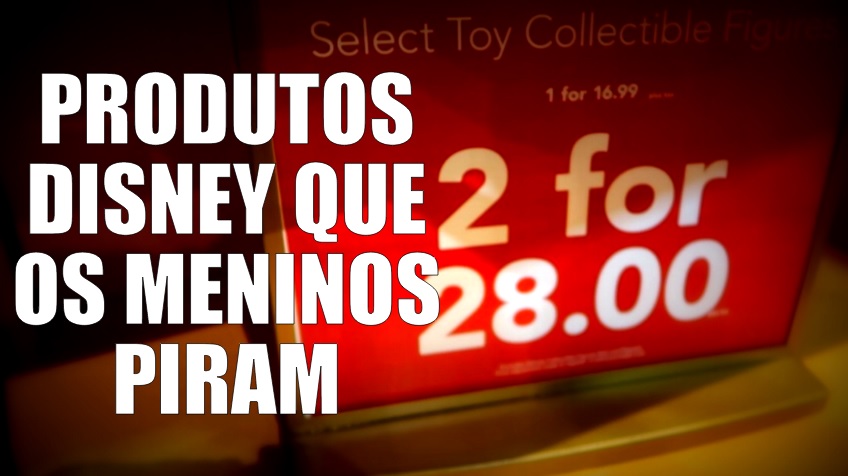 Produtos para meninos nas lojas da Disney