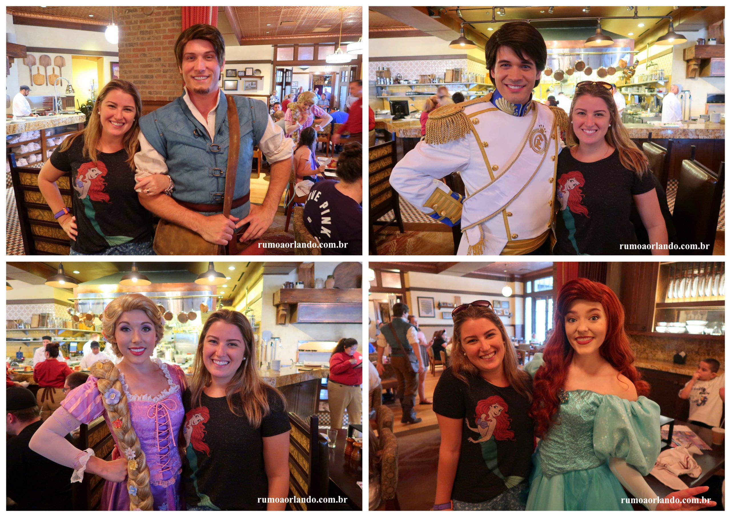 Como é o Bon Voyage Adventure Breakfast - café com Ariel e Rapunzel