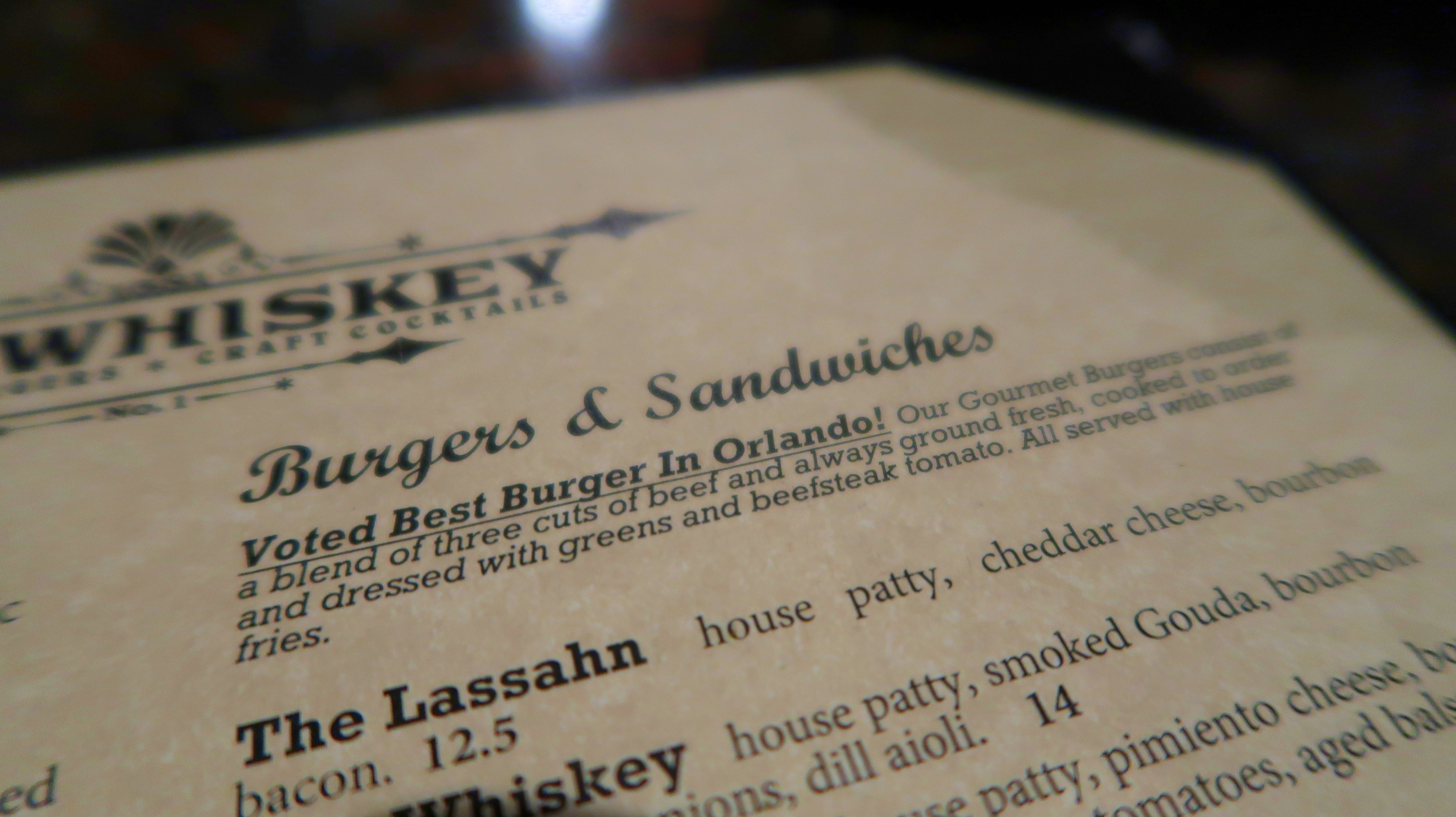 The Whiskey Burger hamburgeria em Orlando