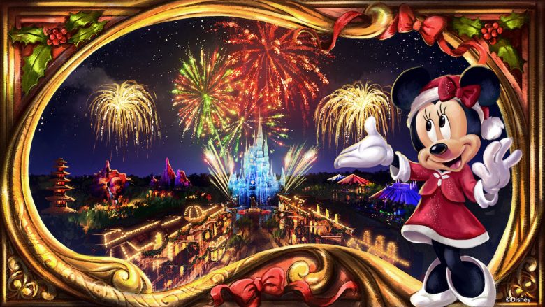 Novo show de fogos na festa de Natal da Disney