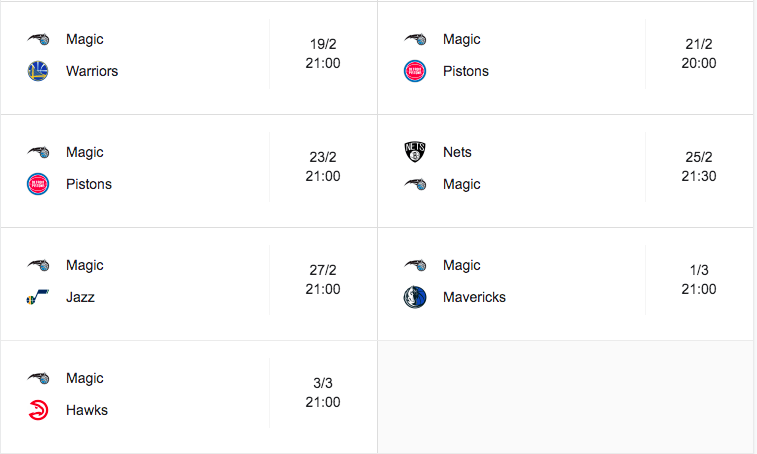 nba orlando magic 2020 2021 calendar