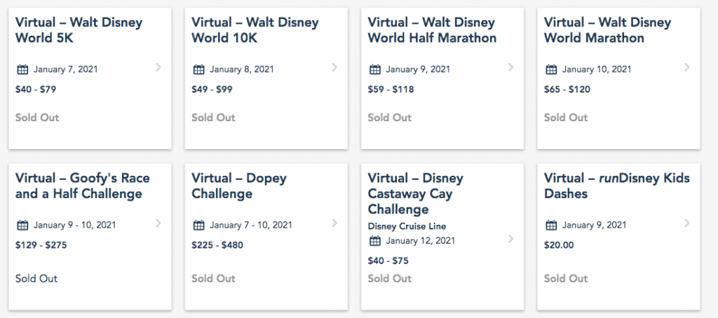 corridas disney