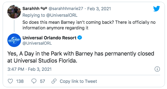 show barney universal studios