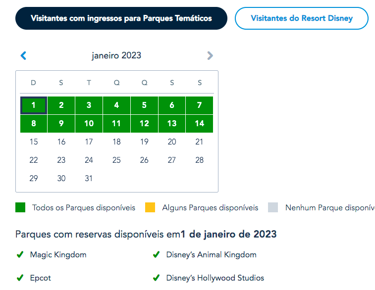Reserva para entrar nos parques Disney é obrigatória até Janeiro 2023