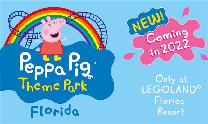 Legoland Florida anuncia parque temático da Peppa Pig para 2022