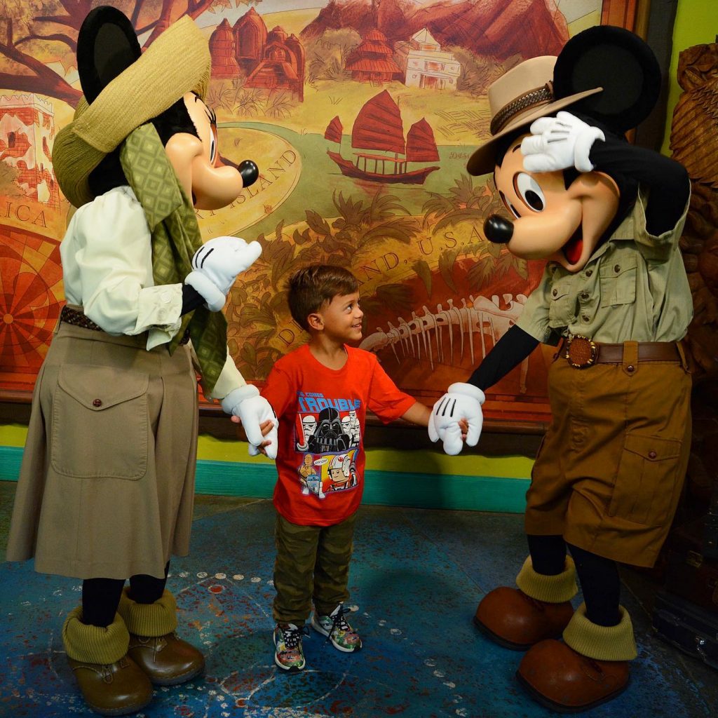 foto com mickey e minnie