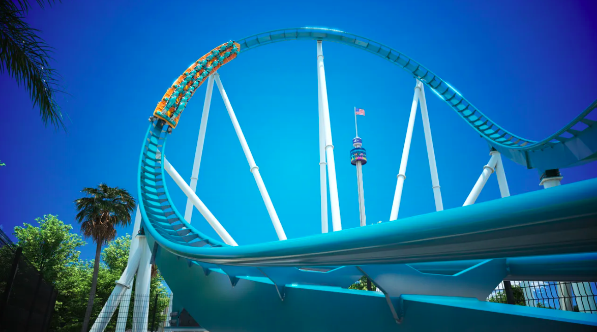 Nova montanha-russa do Sea World: High Surf Advisory