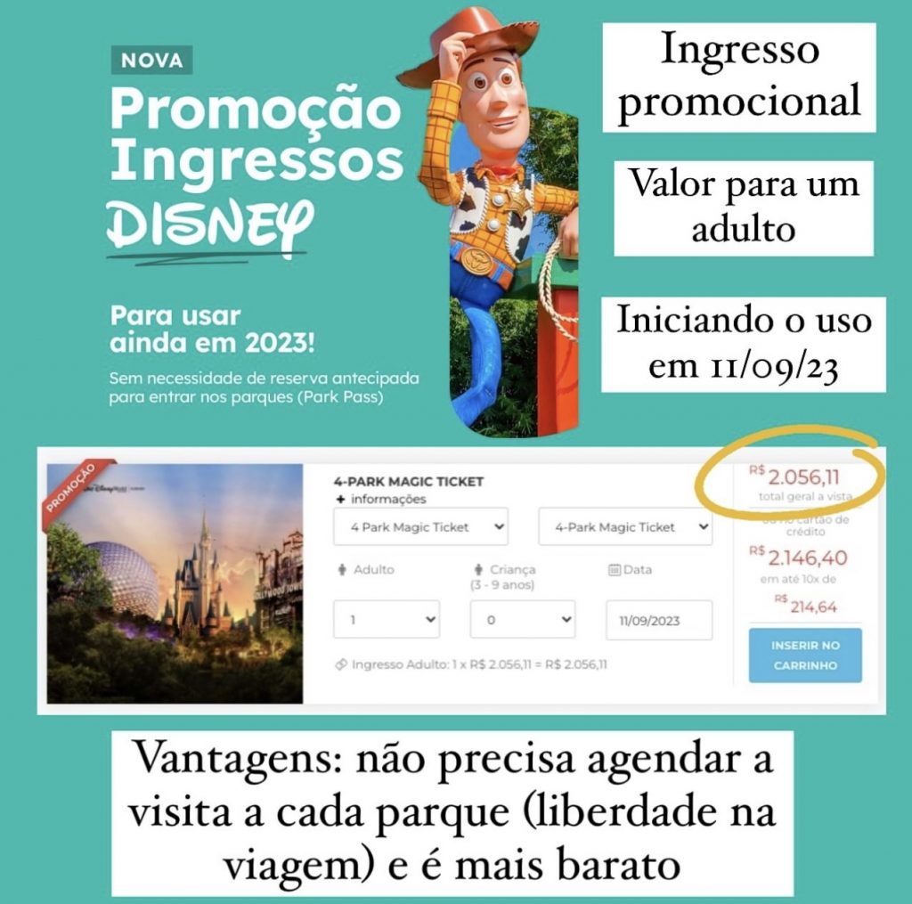 promocao tickets disney