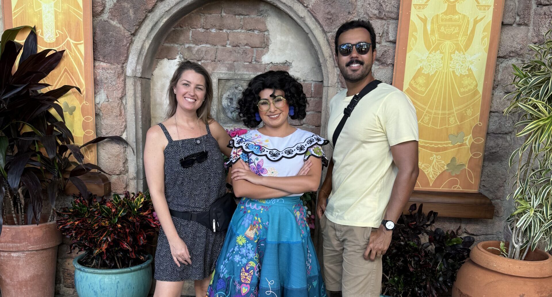 Encontro com personagens no Magic Kingdom
