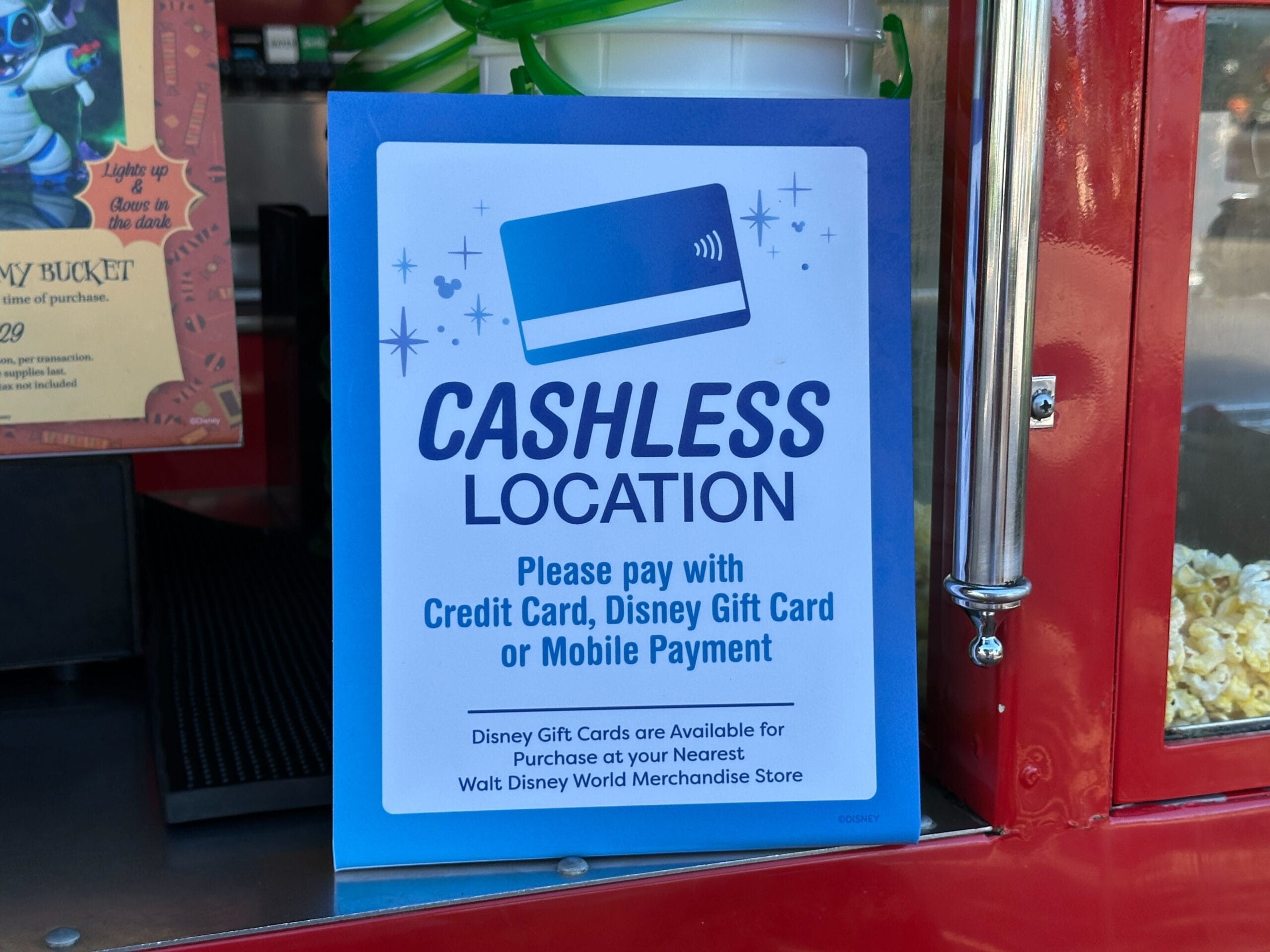 Disney cashless - aceitação de cédulas é reduzida nos parques