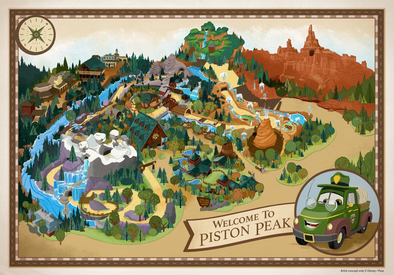 Nova área de Carros no Magic Kingdom: tudo sobre a Piston Peak