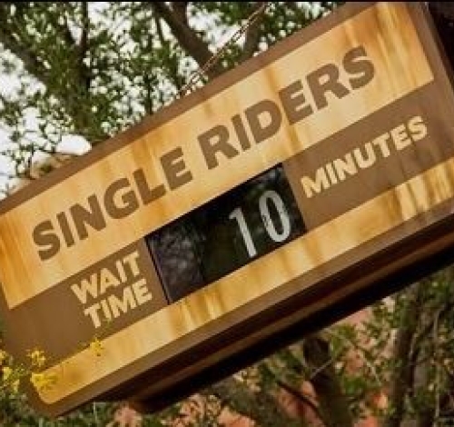 Filas de Single Riders nos parques de Orlando