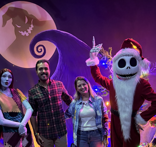 Foto com Jack e Sally da Disney com menos filas!
