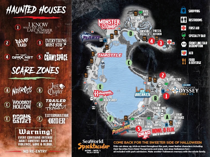 howl o scream seaworld orlando
