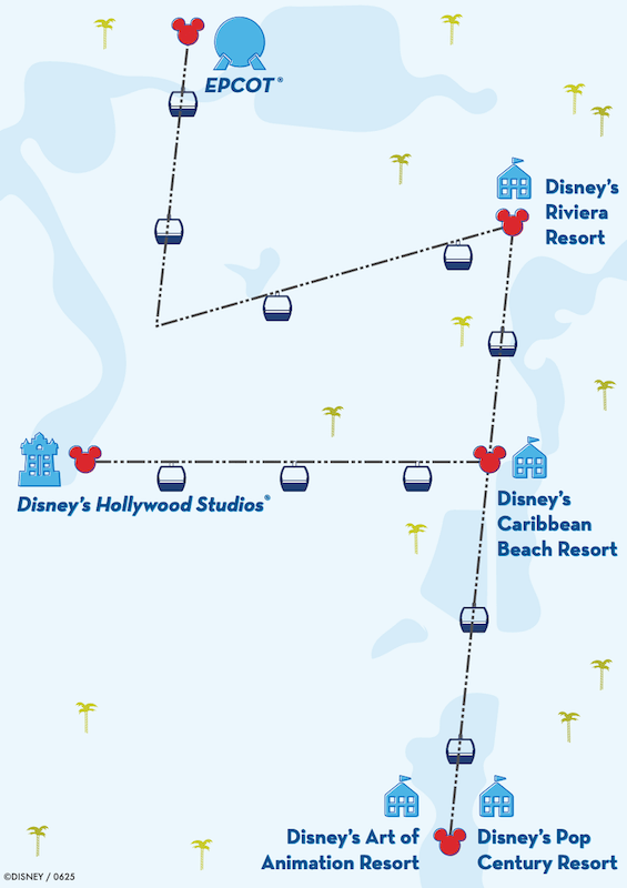 disney skyliner mapa