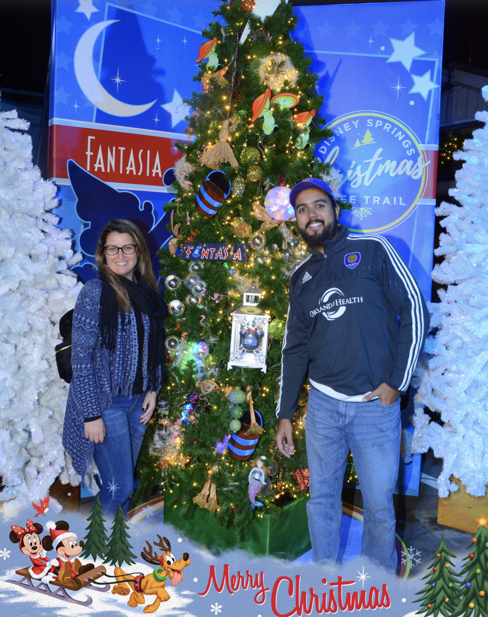 christmas tree trail disney springs