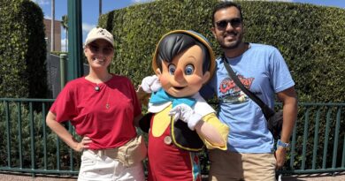 foto com personagens disney